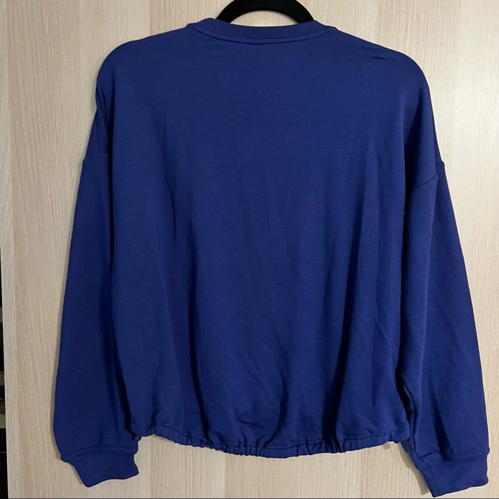 Fabletics Luxe Cinched Pullover Top Deep Navy - image 3